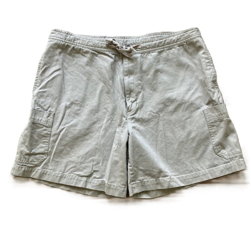Ricki's Women's Utility Cargo Shorts Hiking Vintage Y2K Khaki Beige XL 34" Waist
